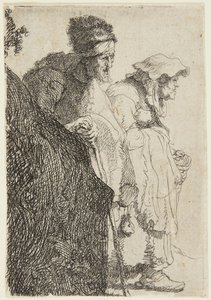 Bettler und Bettlerin von Rembrandt van Rijn