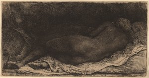 Schwarze Frau, die liegt