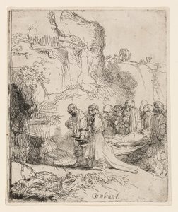 Christus wird zum Grab getragen von Rembrandt van Rijn