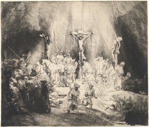 Christus gekreuzigt zwischen den beiden Dieben (Die drei Kreuze)