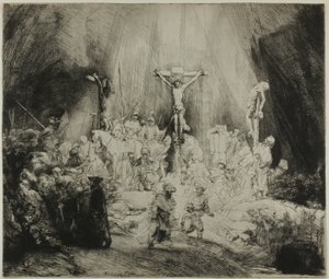 Christus gekreuzigt zwischen den beiden Dieben: "Die drei Kreuze"