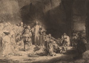Christus predigt (Hundert-Gulden-Druck), ca. 1649