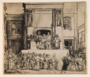 Christus dem Volk präsentiert (Ecce Homo) von Rembrandt van Rijn