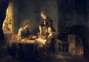 Christus im Haus von Martha und Maria