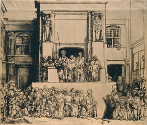Christus wird dem Volk präsentiert: querformatige Platte (1655)