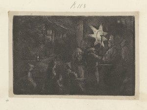 Dreikönige: eine Nachtszene von Rembrandt van Rijn