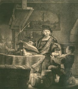 Jan Uijtenbogaert, genannt der Goldwäger von Rembrandt van Rijn