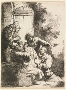 Josephs Mantel wird Jakob gebracht von Rembrandt van Rijn