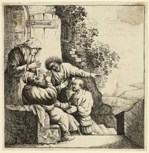 Josephs Mantel wird zu Jakob gebracht von Rembrandt van Rijn