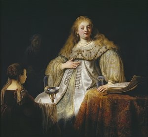 Judith am Bankett des Holofernes