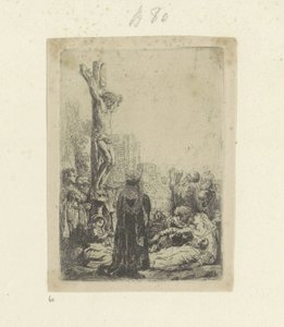 Kreuzigung: kleine Platte (Recueil de quatre-vingt-cinq estampes originales) von Rembrandt van Rijn