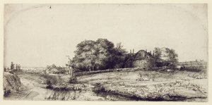 Landschaft mit Heuscheune und einer Schafherde, ca. 1652