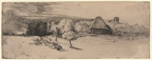 Landschaft mit einem Bauernhof und dem "Haus mit dem Turm"