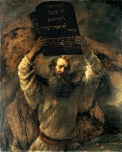 Moses zerschmettert die Gesetzestafeln