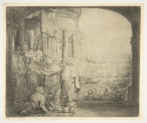 Petrus und Johannes heilen den Lahmen am Tempeltor, 1659
