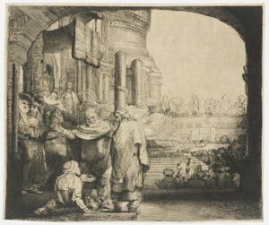 Petrus und Johannes heilen den Lahmen am Tempeltor