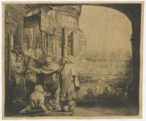 Petrus und Johannes heilen den Gelähmten am Tempeltor