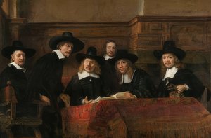 Porträt der Vorsteher der Tuchmacherzunft in Amsterdam