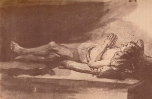Rembrandt - Studie eines liegenden Modells, 1903