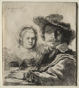 Rembrandt und seine Frau Saskia, 1636