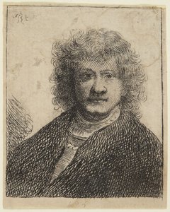 Rembrandt mit breiter Nase von Rembrandt van Rijn
