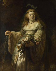 Saskia van Uylenburgh im arkadischen Kostüm, 1635