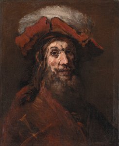 Skizze für Der Ritter mit dem Falken, bekannt als "Der Kreuzritter" von Rembrandt van Rijn