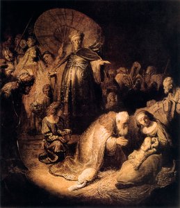 Die Anbetung der Könige, 1632 von Rembrandt van Rijn