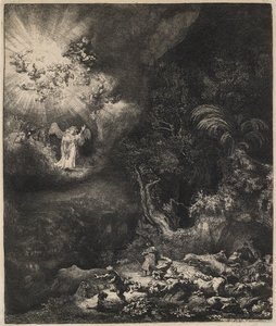 Der Engel erscheint den Hirten, 1634