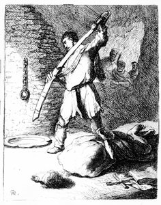 Die Enthauptung Johannes des Täufers, ca. 1627 von Rembrandt van Rijn
