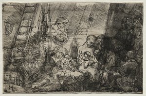 Die Beschneidung im Stall, 1654