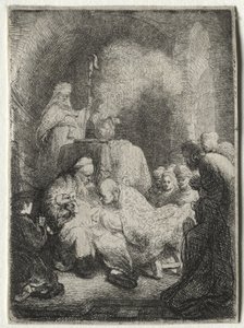 Die Beschneidung: Kleine Platte von Rembrandt van Rijn
