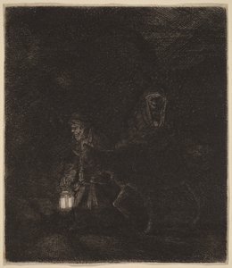 Die Flucht nach Ägypten von Rembrandt van Rijn