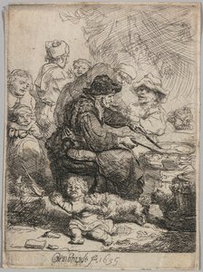 Die Pfannkuchenfrau von Rembrandt van Rijn