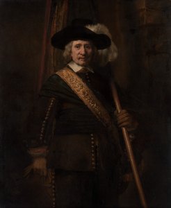 Der Standartenträger Floris Soop, 1604-1657, 1654 von Rembrandt van Rijn