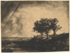 Die drei Bäume von Rembrandt van Rijn