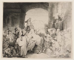 Der Triumph des Mordechai von Rembrandt van Rijn