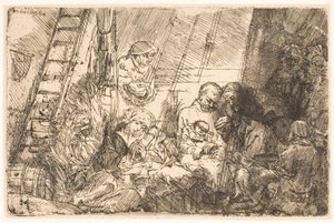 Die Beschneidung (im Stall) von Rembrandt van Rijn