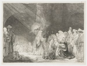 Die Darstellung im Tempel: länglicher Druck