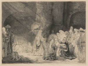 Darstellung im Tempel: länglicher Druck