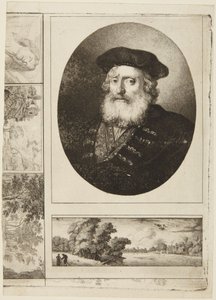 Alter Mann mit Barett von Rembrandt van Rijn