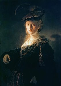 Junge Frau in Kostüm