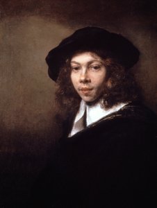 Jugendlicher mit schwarzer Mütze, 1666 von Rembrandt van Rijn