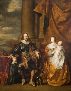 Porträt von Karl I. und seiner Familie von Remee van Leemput