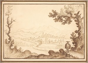 Eine Landschaft bei Pecchio von Remigio Cantagallina