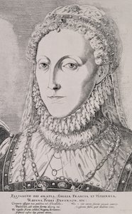 Königin Elizabeth I. (1533-1603), ca. 1572-75 von Remigius Hogenbergh