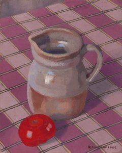 Krug und Tomate