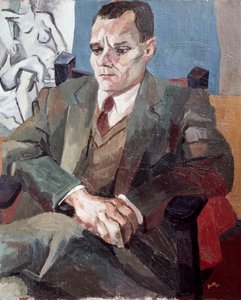 Porträt von Alberto Moravia (1907-1990), italienischer Schriftsteller