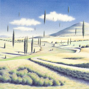 Toskanische Bäume von Rene Boin