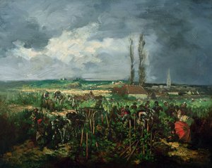 Die Weinlese in Argenteuil, 1875